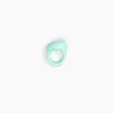 Dinosaur Designs Pebble Ring in Mint Colour resin with Regular Fit.