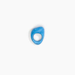 Dinosaur Designs Pebble Ring in Sky Colour resin with Regular Fit
