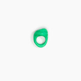 Dinosaur Designs Pebble Ring in Leaf Colour resin with Regular Fit.
