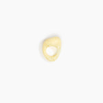 Dinosaur Designs Pebble Ring in Lemon Colour resin with Regular Fit.