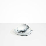 Dinosaur Designs Small Leaf Bowl in White Marble Colour resin