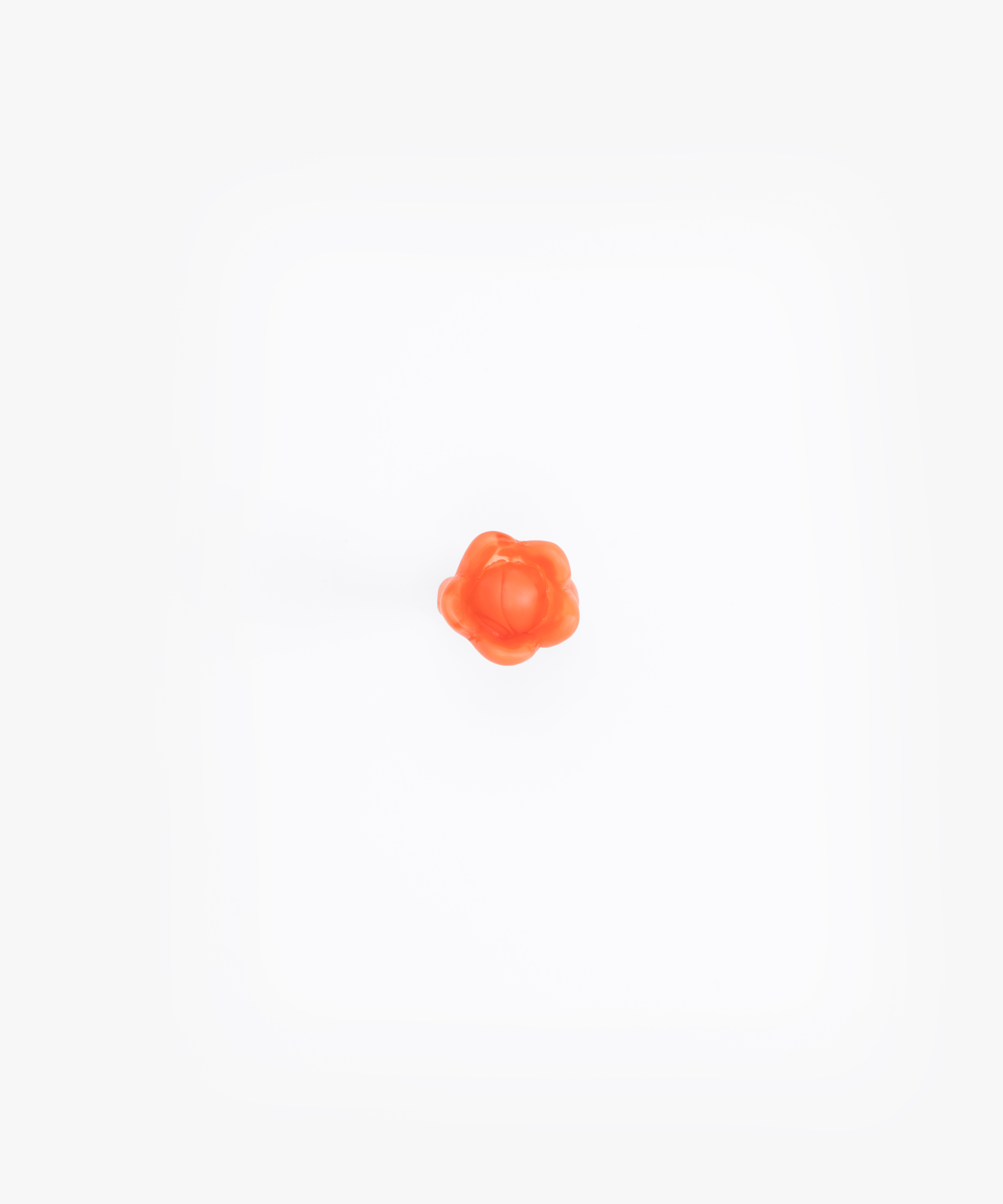 Dinosaur Designs Bud Ring Rings in Lychee Colour resin with Regular Fit