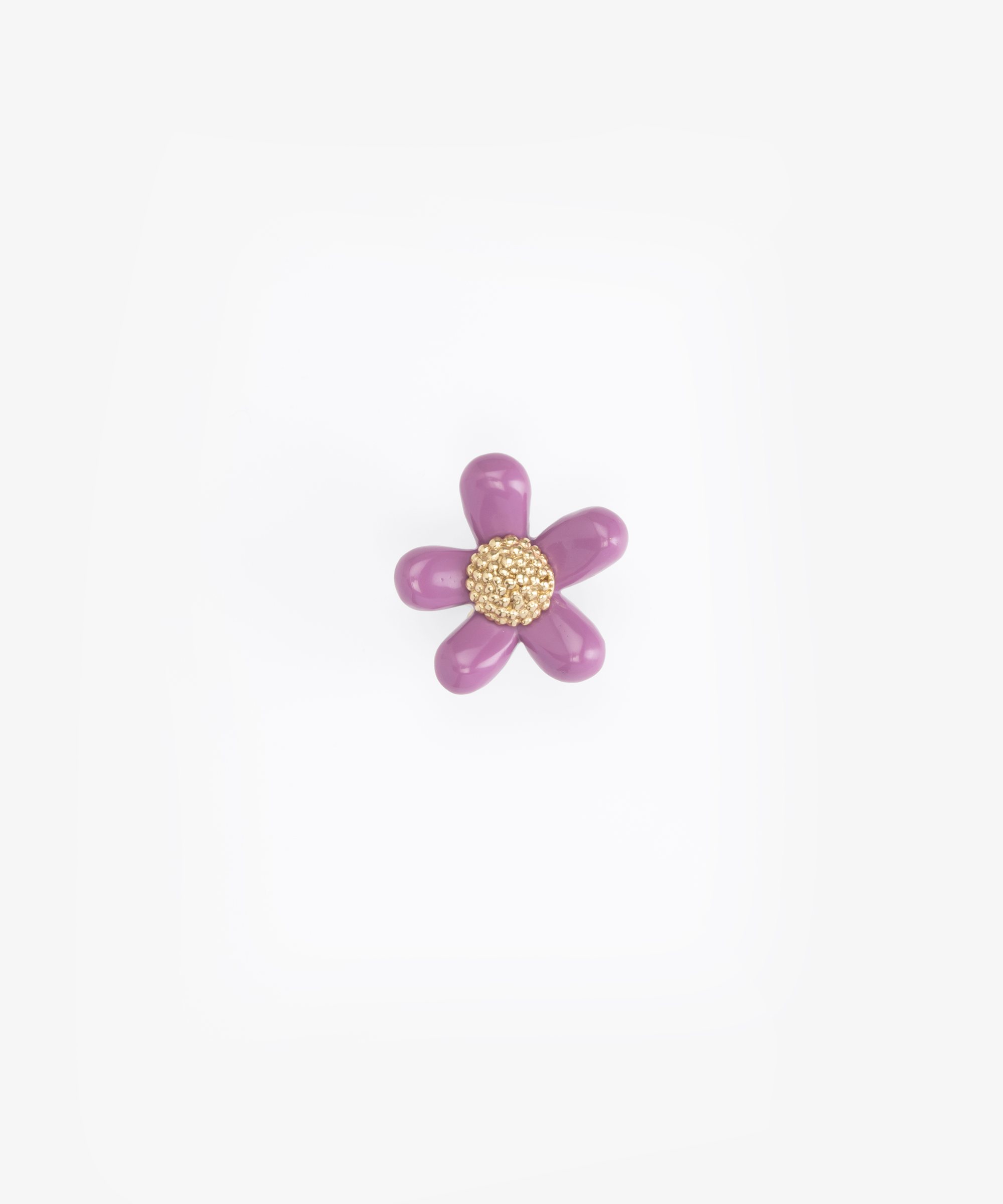 Dinosaur Designs Large Paradise Daisy Ring Rings in Grape Colour resin 