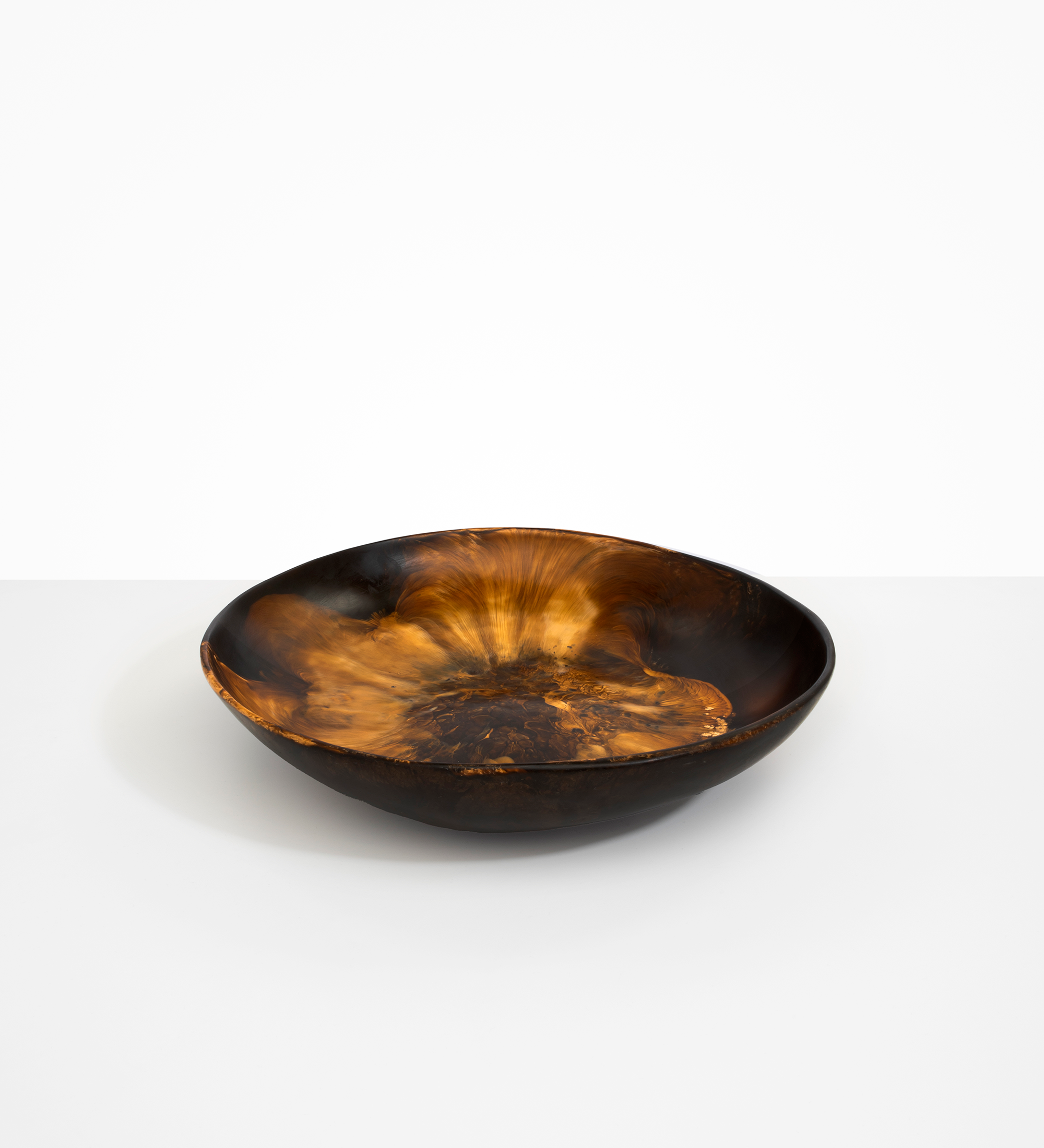 Dinosaur Designs Atelier Salad Bowl Bowls in Dark Horn Colour resin