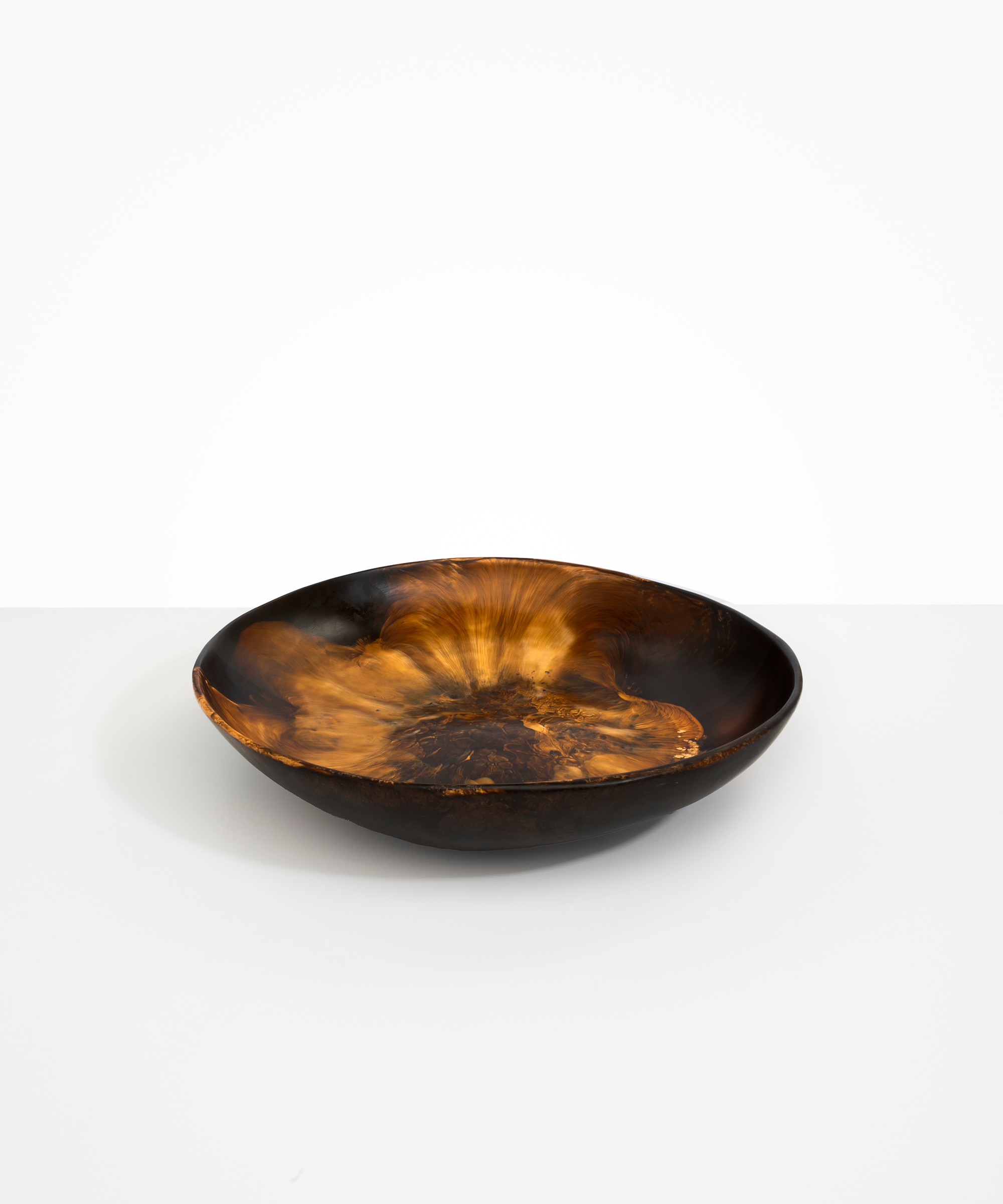 Dinosaur Designs Atelier Salad Bowl Bowls in Dark Horn Colour resin