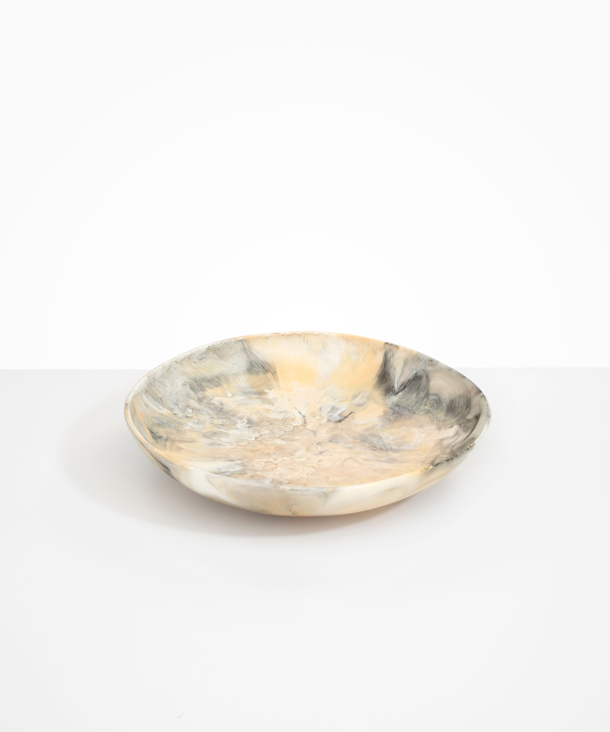 Dinosaur Designs Atelier Salad Bowl Bowls in Sandy Pearl Colour resin