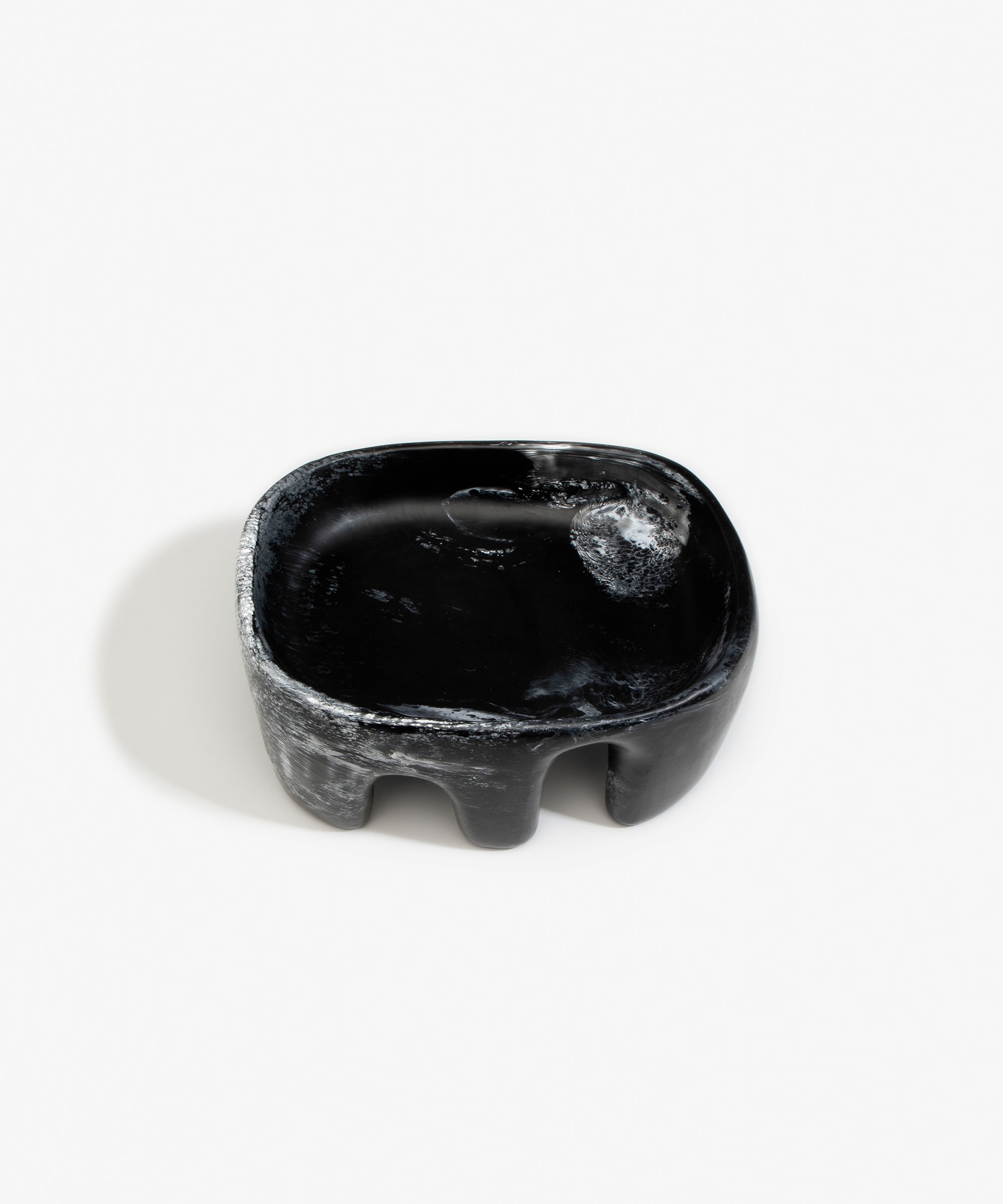 Dinosaur Designs Large Branch Bowl Black Marble.