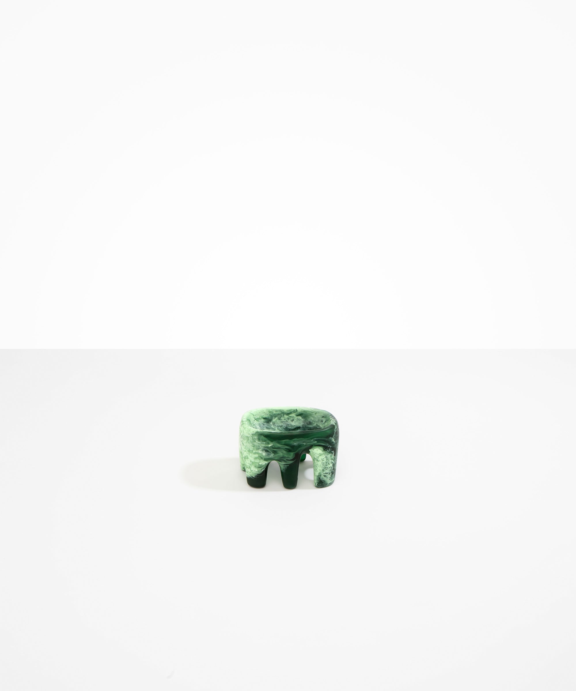 Dinosaur Designs Small Branch Bowl in Moss Colour resin..