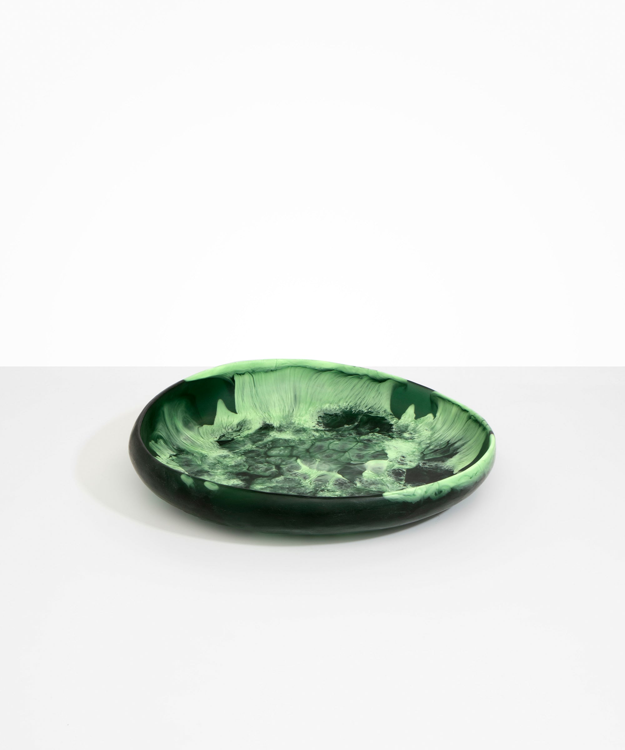 Dinosaur Designs Large Earth Bowl in Moss Colour resin..