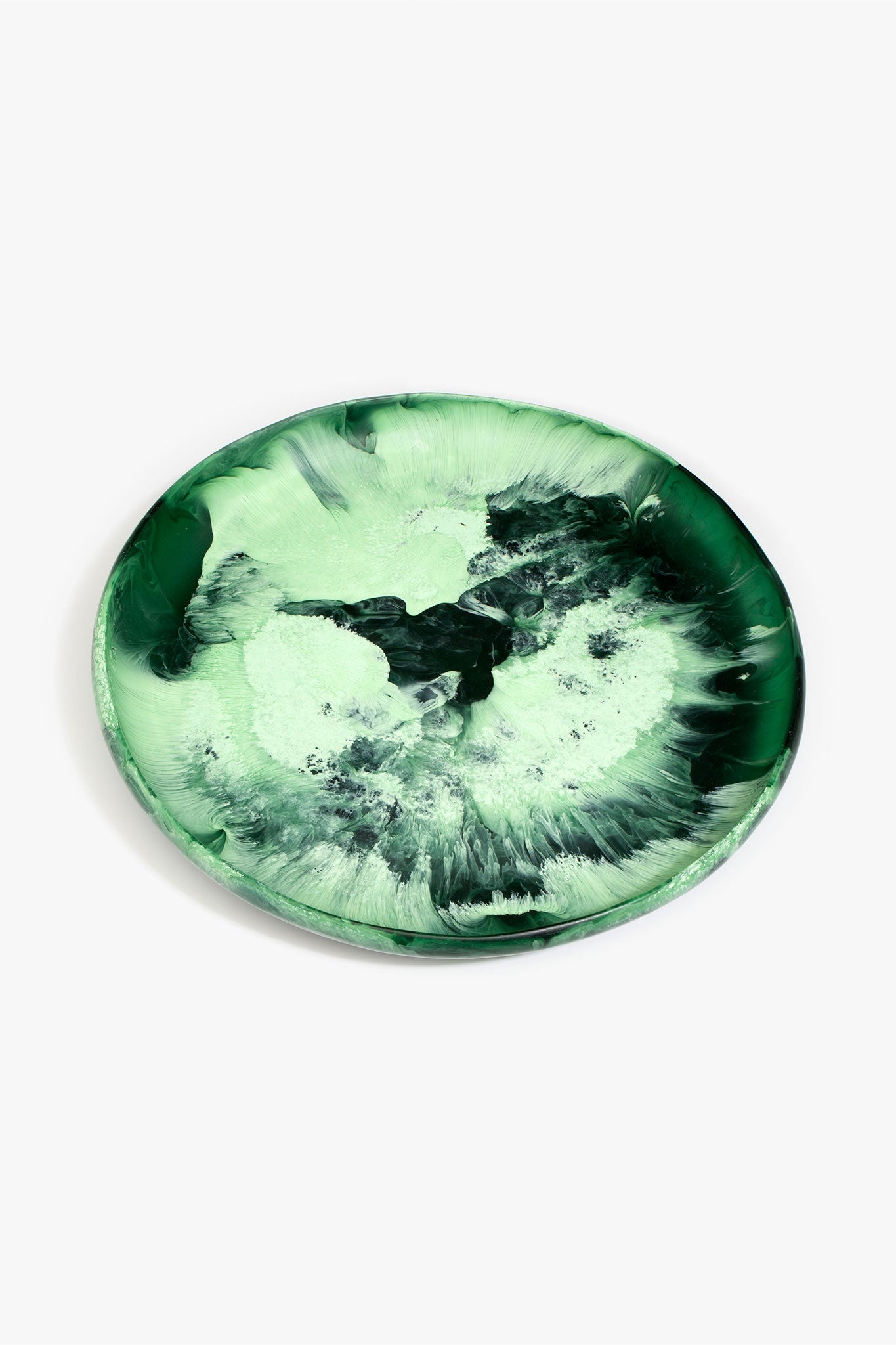 Dinosaur Designs Extra Large Earth Bowl serving bowls in Moss green Colour resin