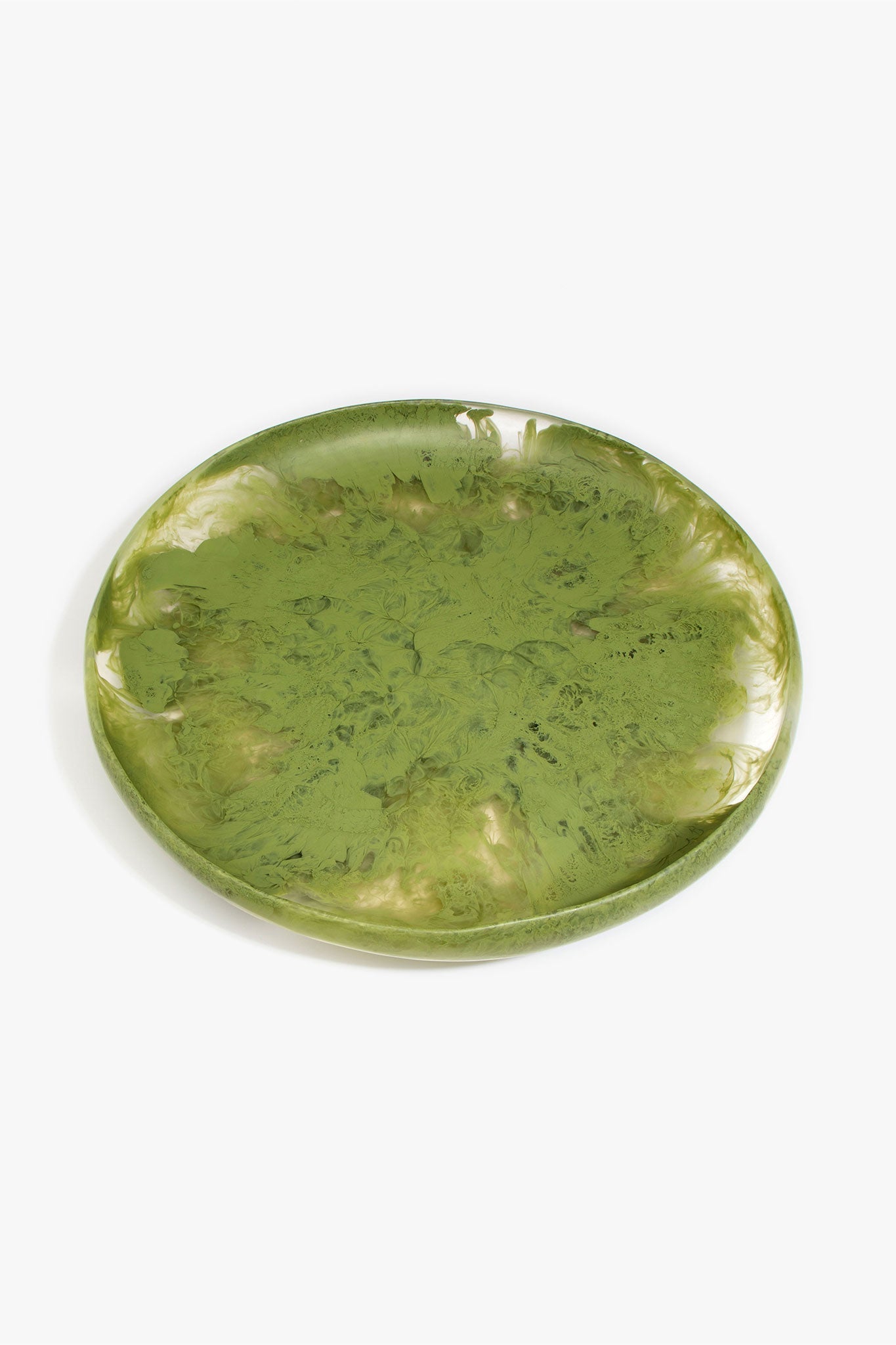 Dinosaur Designs Extra Large Earth Bowl serving bowls in Olive green Colour resin