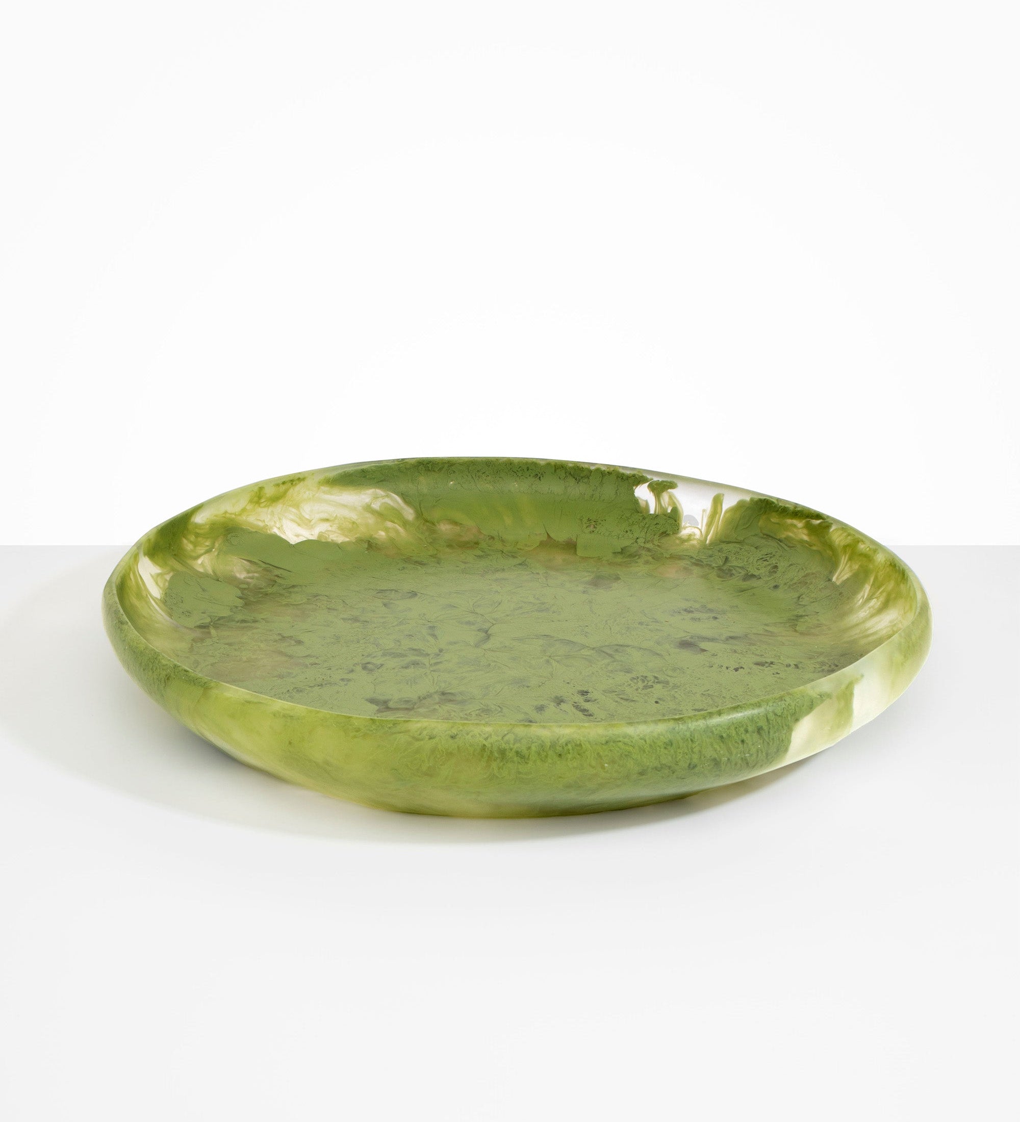 Dinosaur Designs Extra Large Earth Bowl serving bowls in Olive green Colour resin