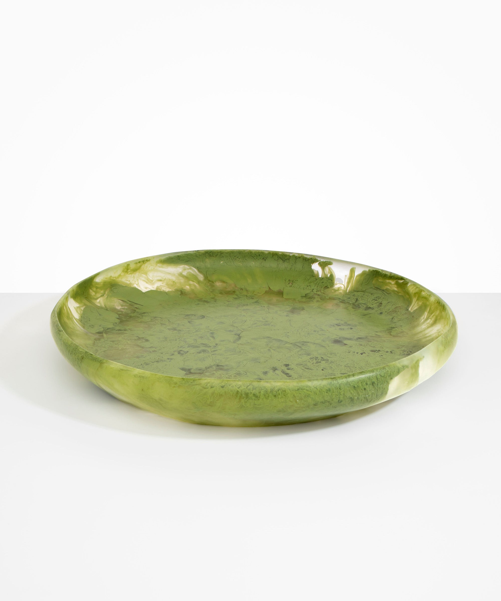 Dinosaur Designs Extra Large Earth Bowl serving bowls in Olive green Colour resin