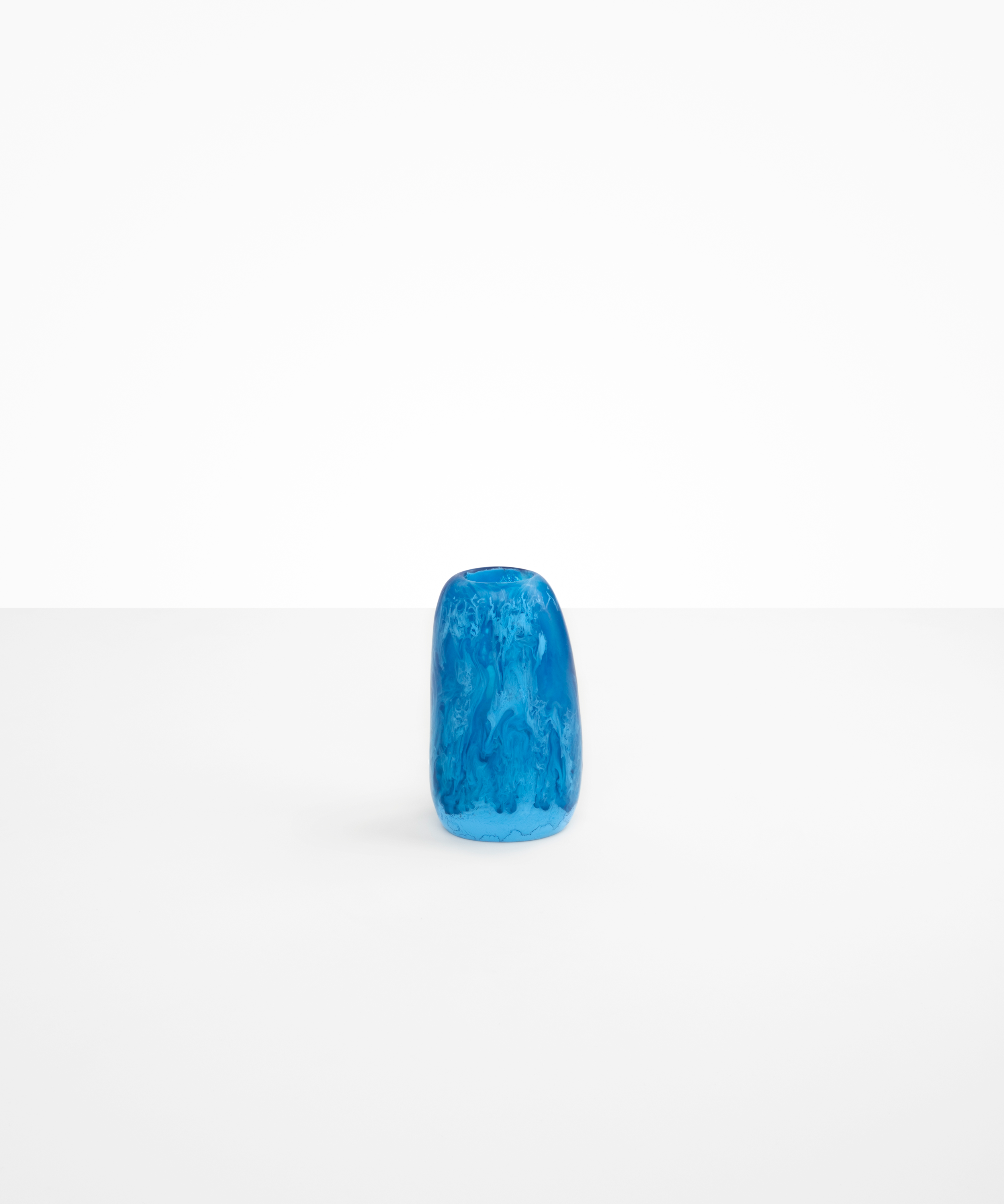 Dinosaur Designs Small Pebble Vase in Sky Colour resin..