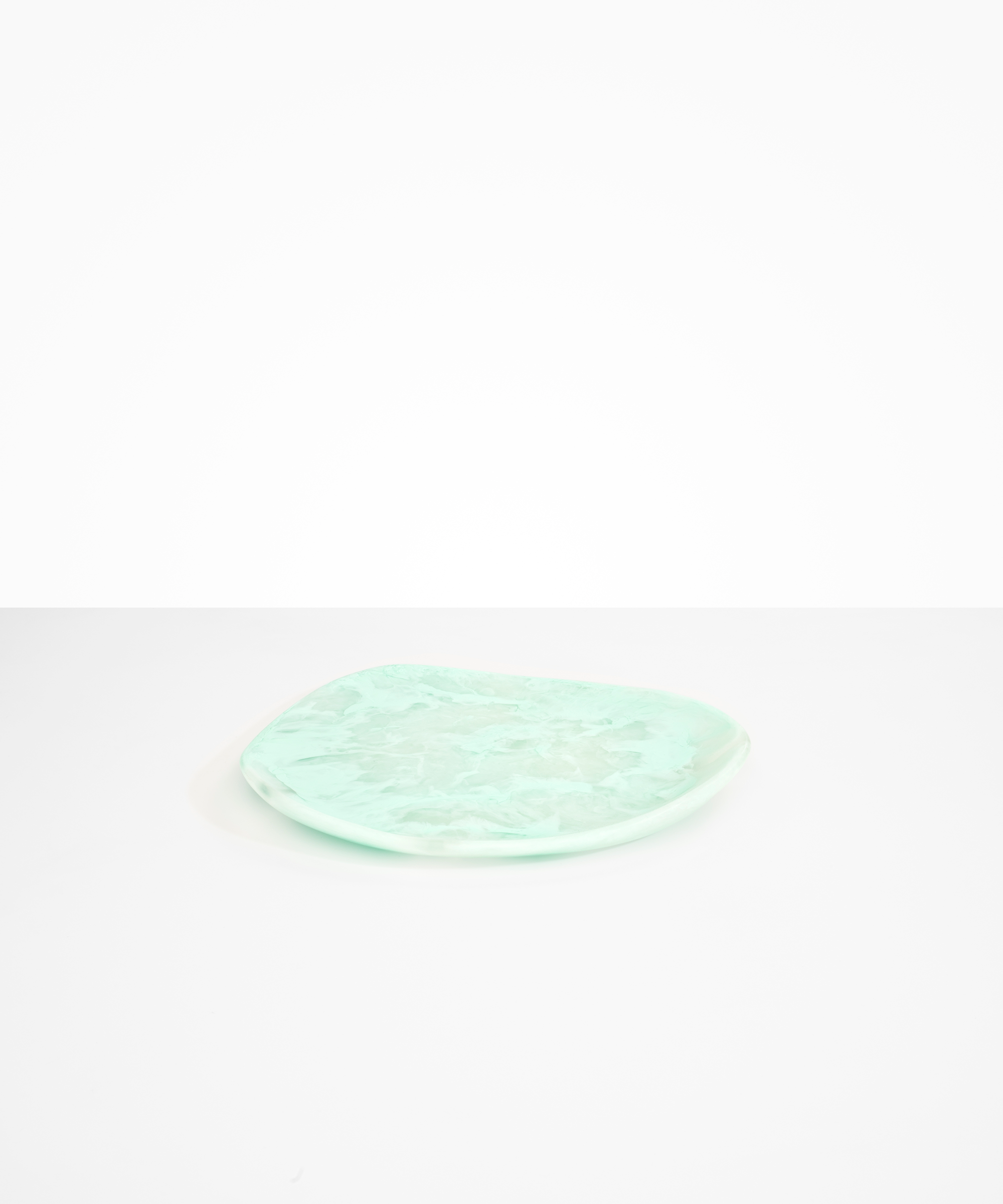 Dinosaur Designs Pebble Plate Serving Platters in Mint Colour resin