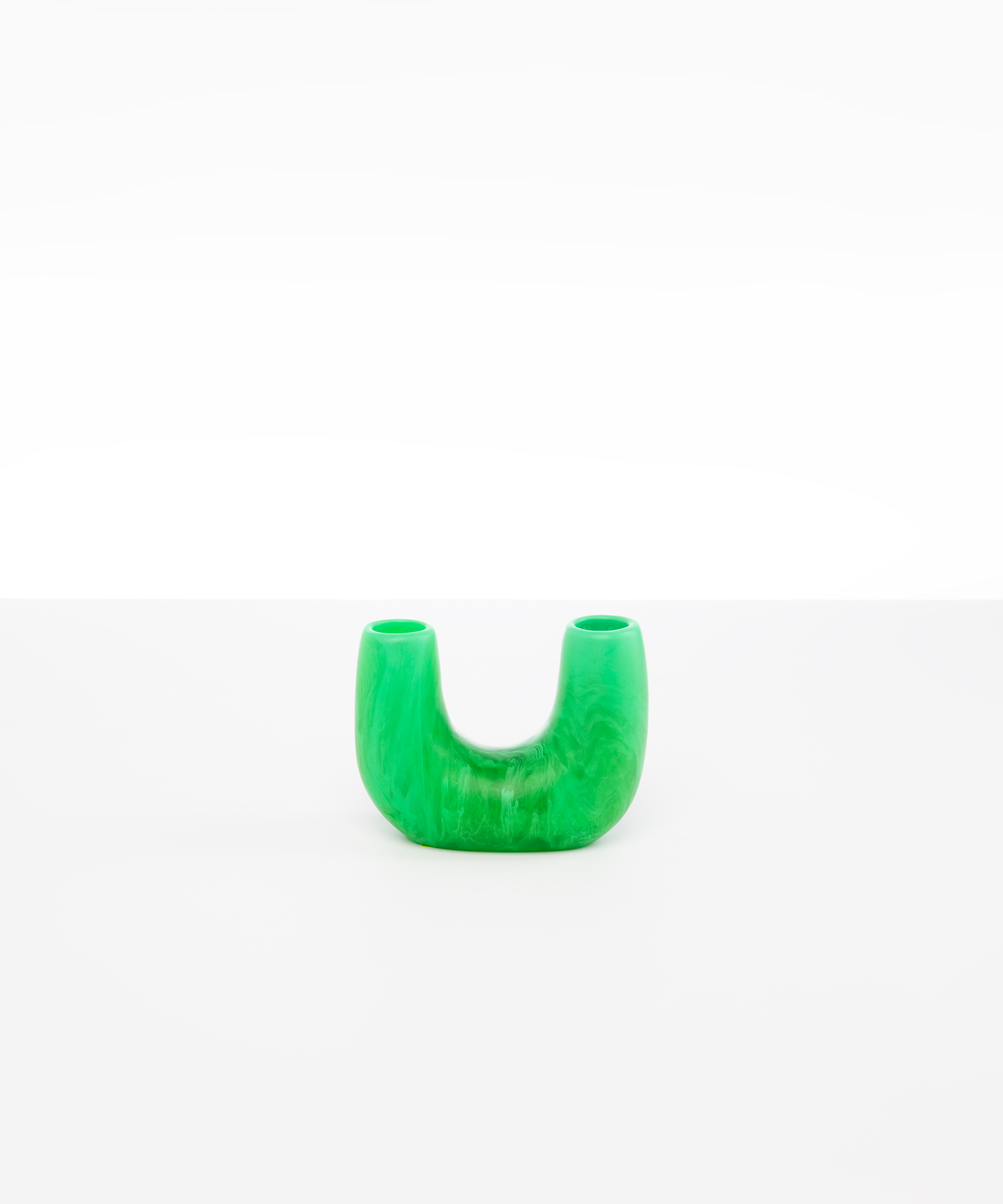 Dinosaur Designs Mini Branch Vase in Leaf Colour resin