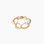 LO Collections Liquid Chain Bracelet Bracelets in 24k Gold-Plated Brass Material with Wide Fit