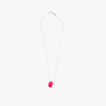 Dinosaur Designs Joie De Vivre Pendant in Flamingo Colour resin with 925 Sterling Silver Material