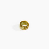 Dinosaur Designs Band Ring in Malachite Colour resin with Wide Fit