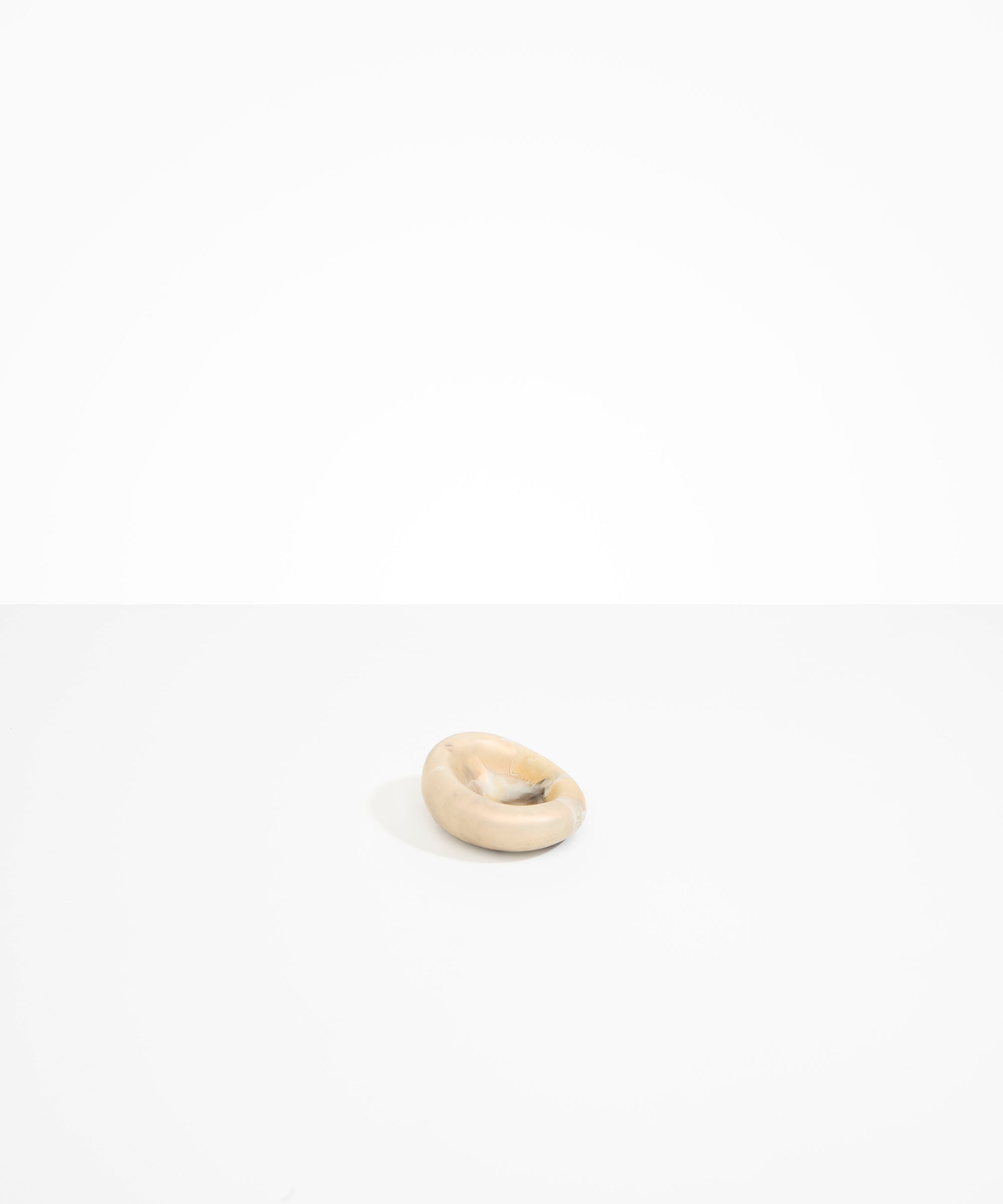 Dinosaur Designs Small Drift Dish in Sandy Pearl Colour resin