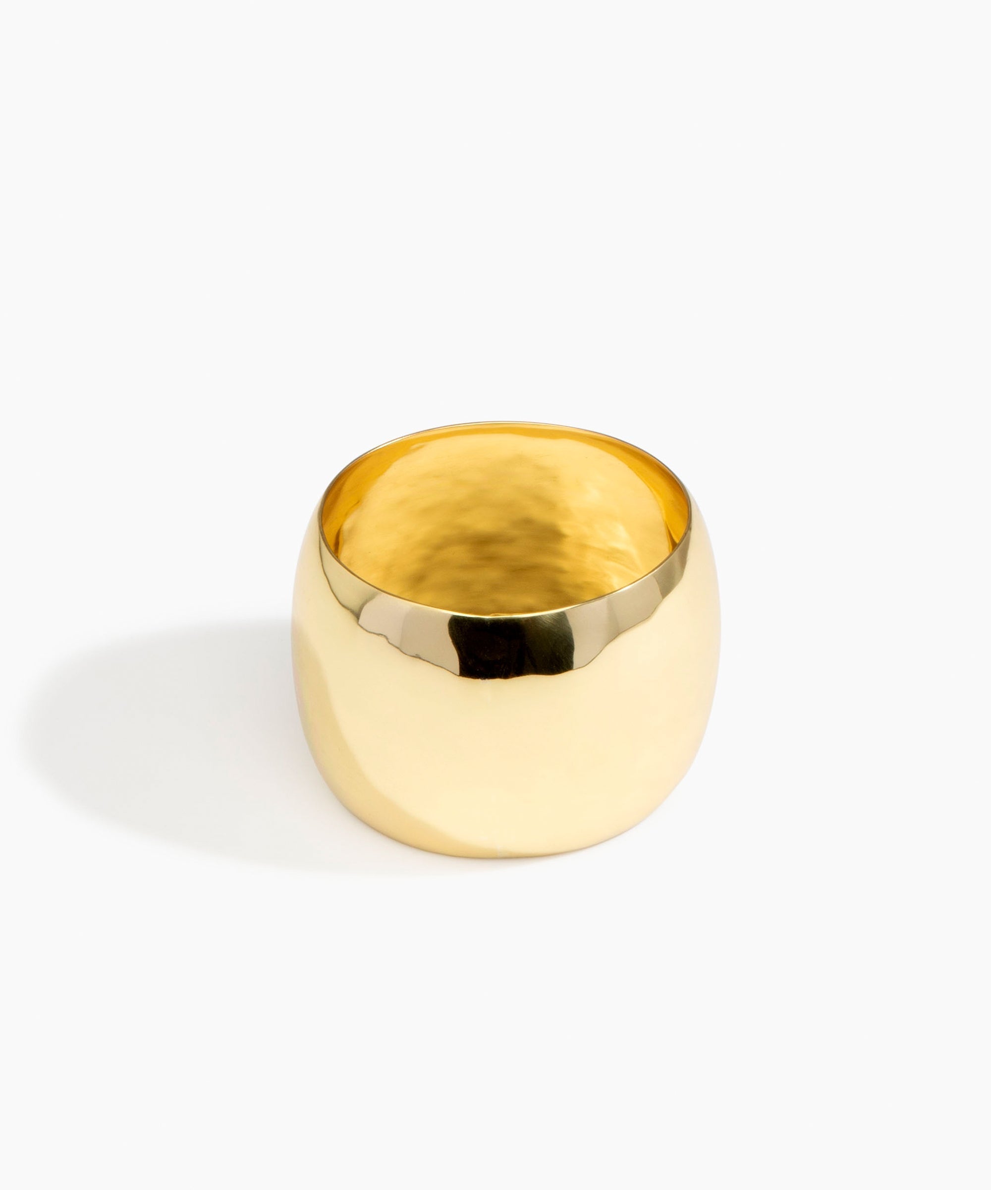 LO Collections Wide Oval Bangle in Nano-Coated Brass Material resin with Wide Fit..