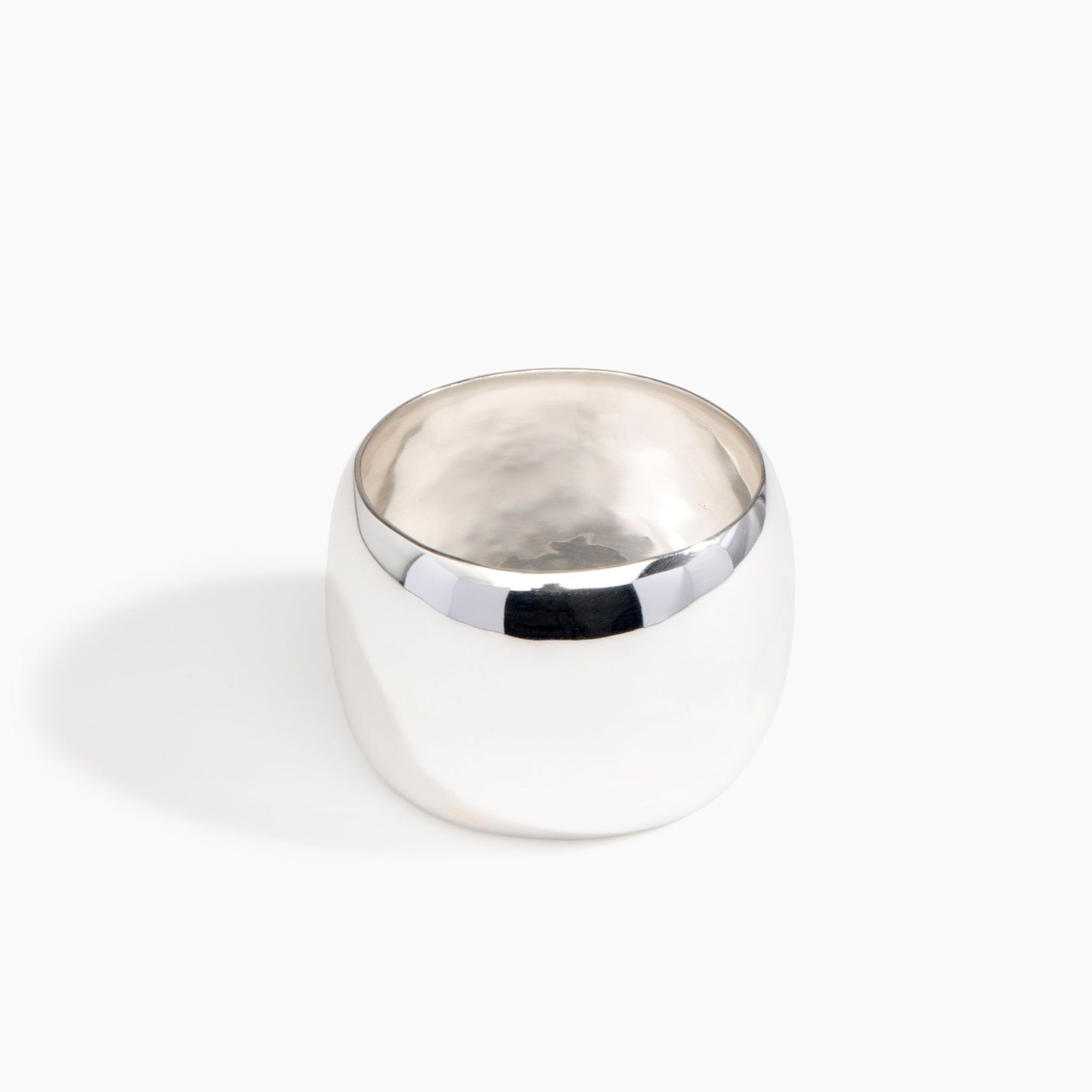 LO Collections Wide Oval Bangle in Silver-Plated Brass Material resin with Wide Fit..