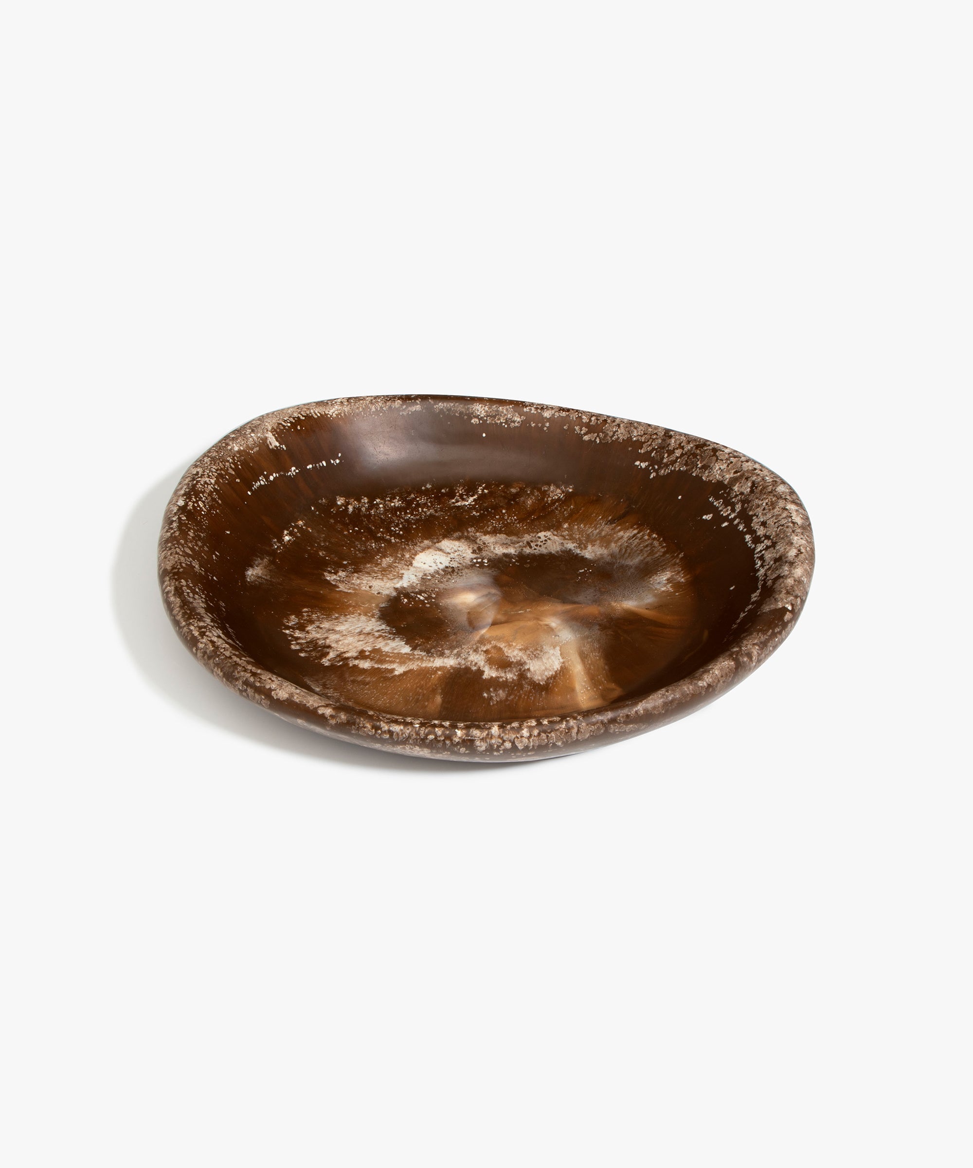 Dinosaur Designs Wishbone Bangle in Cappuccino Colour resin with Wide Fit.