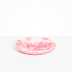 Dinosaur Designs Medium Bones Bowl in Shell Pink — mid sized handmade pink resin shallow serving bowl with a rounded organic form