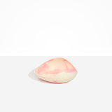 Dinosaur Designs Small Leaf Bowl in Blossom — handcrafted marbled pink and cream resin bowl with curved organic form