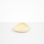 Dinosaur Designs Small Leaf Bowl in Cream — handcrafted cream resin bowl with curved organic form