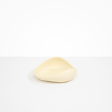 Dinosaur Designs Small Leaf Bowl in Cream — handcrafted cream resin bowl with curved organic form