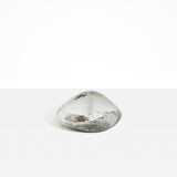 Dinosaur Designs Small Leaf Bowl in Granite — handcrafted marbled grey and cream resin bowl with curved organic form