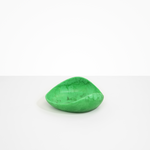 Dinosaur Designs Small Leaf Bowl in Leaf — handcrafted marbled green resin bowl with curved organic form