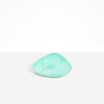 Dinosaur Designs Small Leaf Bowl in Mint — handcrafted marbled green blue resin bowl with curved organic form.
