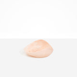 Dinosaur Designs Small Leaf Bowl in Rose Swirl — handcrafted marbled dusty pink resin bowl with curved organic form