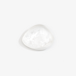 Dinosaur Designs Small Leaf Bowl in Snow Swirl — handcrafted white and transparent resin bowl with curved organic form