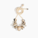 Dinosaur Designs Drift Choker Necklaces in Sandy Pearl Colour resin with Silver-Plated Brass Material