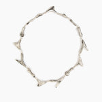 Dinosaur Designs Bones Choker in Granite Colour resin with Silver-Plated Brass Material..