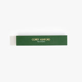 Dinosaur Designs Corey Ashford The Studio Japanese Incense — green box of labdanum, frankincense and charcoal scented incense sticks