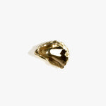 Corey Ashford Oyster Incense Holder in Brass — polished brass cast metal oyster shell incense holder for single stick