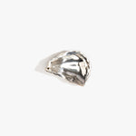 Corey Ashford Oyster Incense Holder in Silver — polished silver-plated brass cast metal oyster shell incense holder for single stick