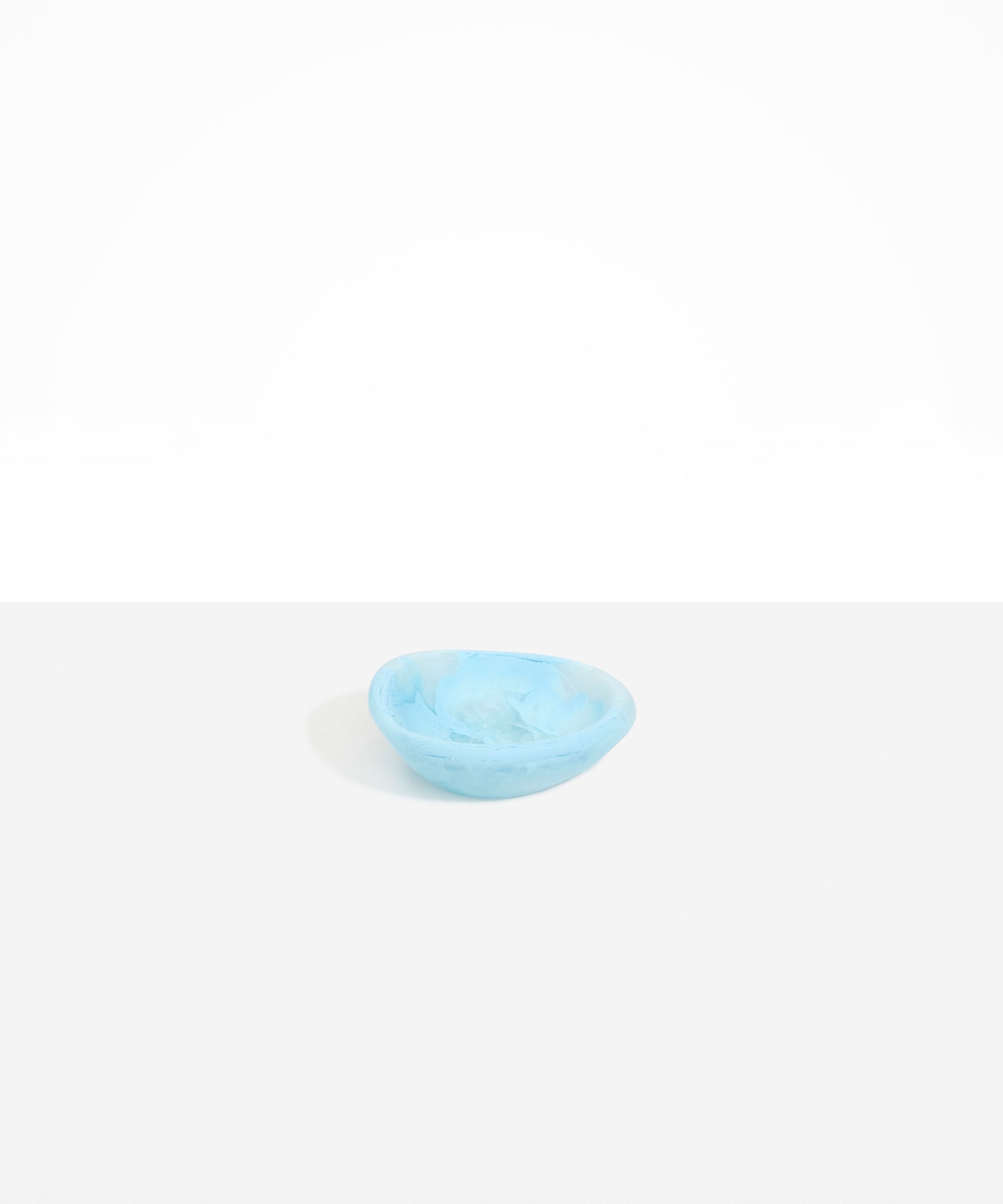 Dinosaur Designs Bones Dish in Pool — small handcrafted blue marbled resin trinket dish with organic form...