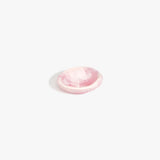 Dinosaur Designs Bones Dish in Shell Pink  — small handcrafted marbled pink resin trinket dish with organic form