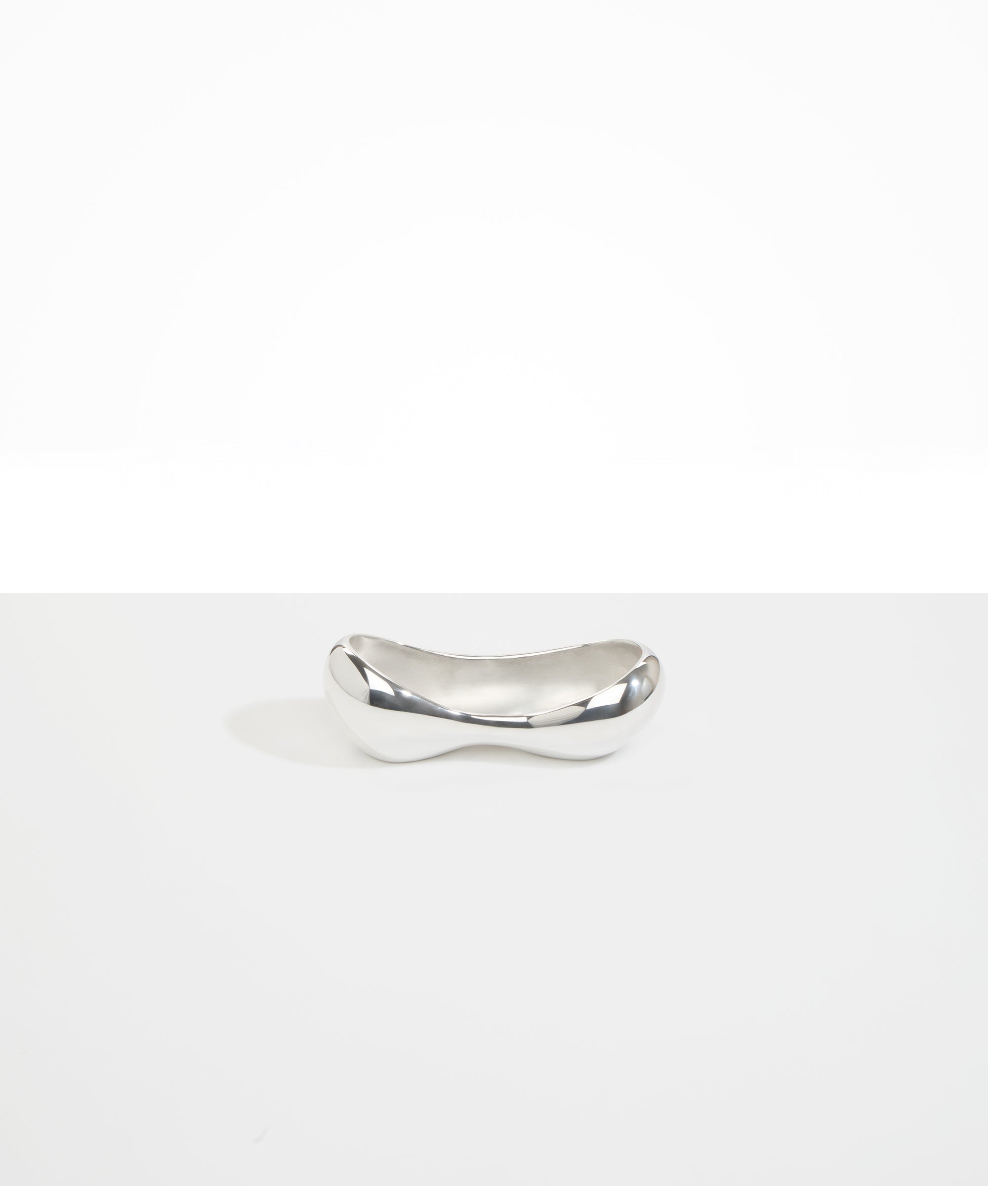 Dinosaur Designs Metal Bones Dish in Silver-Plated Brass Material