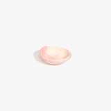 Dinosaur Designs Bones Dish in Blossom — small handcrafted marbled pink and cream resin trinket dish with organic form