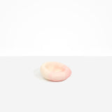Dinosaur Designs Drift Dish in Blossom— handcrafted marbled pink and cream resin chunky trinket dish with organic form