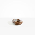 Dinosaur Designs Drift Dish in Cappuccino— handcrafted marbled brown and cream resin chunky trinket dish with organic form