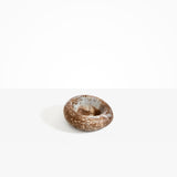 Dinosaur Designs Drift Dish in Cappuccino— handcrafted marbled brown and cream resin chunky trinket dish with organic form