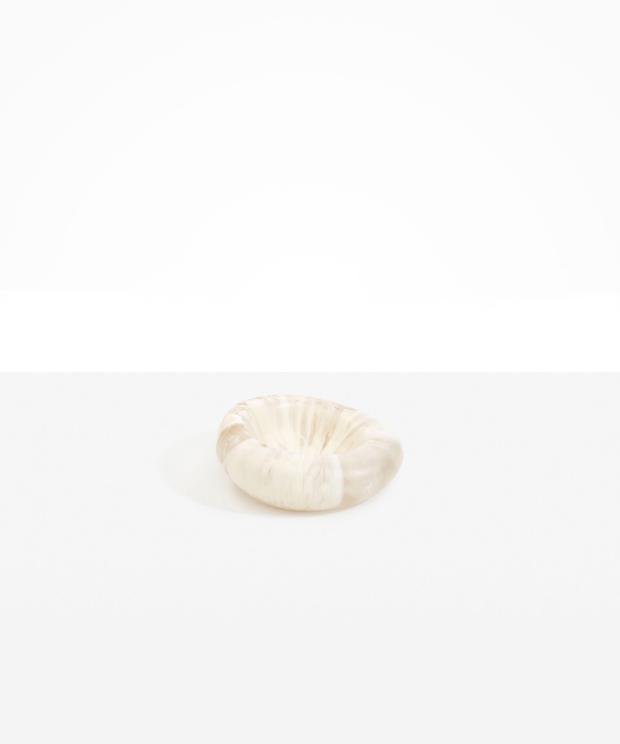 Dinosaur Designs Drift Dish in Chalk Swirl Colour resin