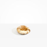 Dinosaur Designs Drift Dish in Light Horn— handcrafted marbled brown, cream and clear resin chunky trinket dish with organic form